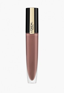 Тинт для губ LOreal Paris L'Oreal жидкий матовый Rouge Signature, с металлическим эффектом, оттенок 206, "Я сияю", бежевый, 7 мл