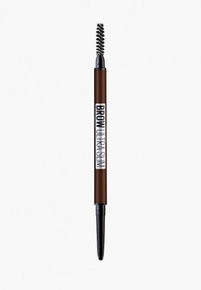 Карандаш для бровей Maybelline New York "Brow Ultra Slim", карандаш + щеточка, оттенок 03, Теплый коричневый, 1 г