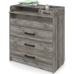 Комод раскладной Pituso CARADO/844 ЛДСП Сосна пасадена 4 ящика СИРИУС-3/ 844 ЛДСП