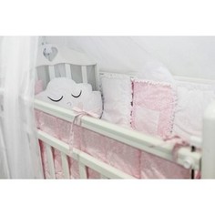 Комплект в кроватку By Twinz с игрушками Звездочка розовый, 4 предм.