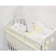 Комплект в кроватку By Twinz с игрушками Звездочка желтый, 4 предм.