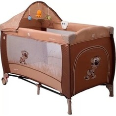 Манеж кровать Coto Baby Samba Lux Коричневый 11