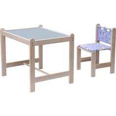 Набор детской мебели Гном Малыш-2 стол+стул Утки синие+синяя столешница МИ 01.02-01