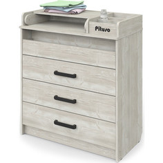 Комод раскладной Pituso CARADO/844 ЛДСП Сосна касцина 4 ящика СИРИУС-3/ 844 ЛДСП