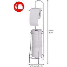 Держатель Tatkraft GRACE для туалетной бумаги, напольный 15,5 x 66 x 15,5 см (13452)