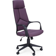 Кресло офисное NORDEN IQ black plastic violet черный пластик/фиолетовая ткань