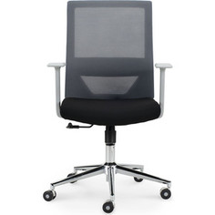 Кресло офисное NORDEN Трэнд grey LB/ серый пластик/серая сетка/черная ткань