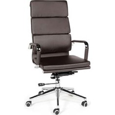 Кресло офисное NORDEN Зуум brown темно-коричневая экокожа