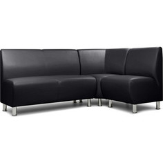 Модульный диван Шарм-Дизайн Гамма-1 черный