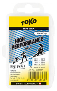 Мазь скольжения TOKO High Performance blue 40g, -10С/-30С