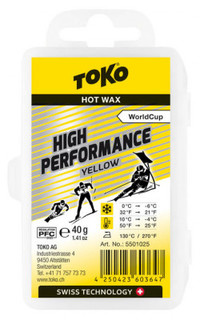 Мазь скольжения TOKO High Performance yellow 40g, 0С/-6C