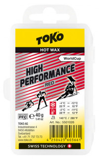 Мазь скольжения TOKO High Performance red 40g, -4С/-12C