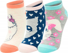 Носки для девочек Skechers, 3 пары, размер 24-35