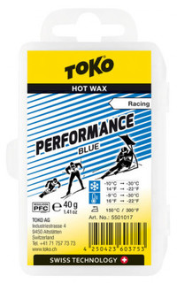 Мазь скольжения TOKO Performance blue 40g, -10С/-30C