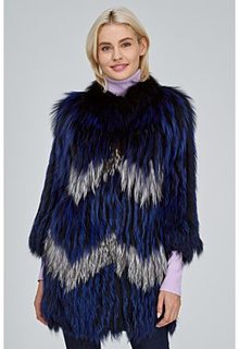 Облегченная шуба из чернобурки Virtuale Fur Collection