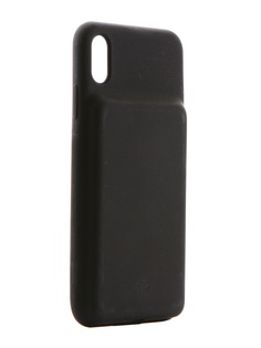 Аксессуар Чехол-аккумулятор Baseus для APPLE iPhone XS Max Liquid Silicone Smart Back Clamp Power Supply Black ACAPIPH65-BJ01