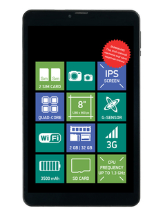 Планшет Digma Citi 8592 3G Black (MediaTek MTK8321 1.3GHz/2048Mb/32Gb/Wi-Fi/3G/Bluetooth/GPS/Cam/8.0/1280x800/Android)