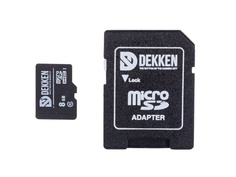 Карта памяти 8Gb - Dekken MicroSDHC Class 10 с переходником под SD 30002