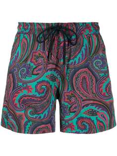 Etro плавки-шорты с принтом пейсли