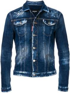 Dsquared2 слегка приталенная джинсовая куртка
