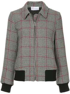Red Valentino пиджак в ломаную клетку