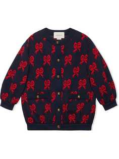 Gucci Kids бомбер из джерси с узором