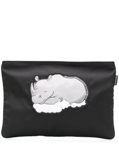 Balenciaga клатч Explorer с изображением носорога
