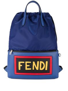 Fendi рюкзак с кожаным логотипом