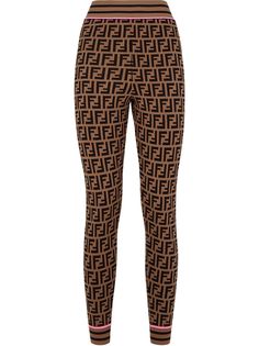 Fendi легинсы с логотипом FF