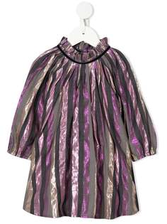 Velveteen платье Tiffany в полоску с эффектом металлик