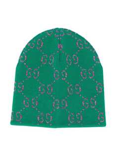 Gucci Kids шапка бини с логотипом GG