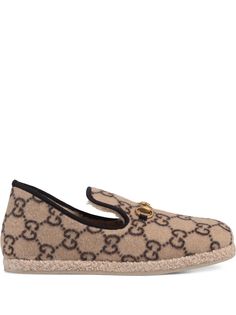 Gucci лоферы с узором GG Supreme