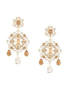 Dolce & Gabbana декорированные серьги с кристаллами