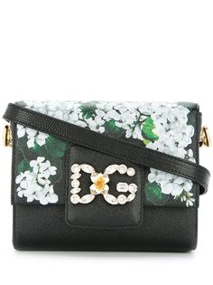 Dolce & Gabbana white geranium printed DG Millennials shoulder bag
