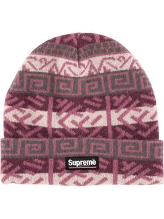Supreme шапка бини с узором