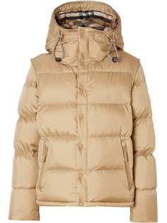 Burberry пуховик со съемными рукавами