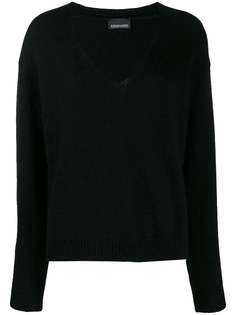 Ermanno Ermanno джемпер оверсайз с V-образным вырезом