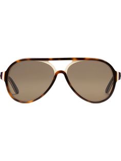 Gucci Eyewear многослойные солнцезащитные очки-авиаторы