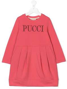 Emilio Pucci Junior pleated sweatshirt dress