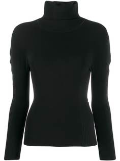 Pleats Please Issey Miyake приталенный свитер с высоким воротником