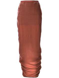 Rick Owens юбка макси со сборками