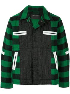 Craig Green клетчатая куртка-рубашка со вставками
