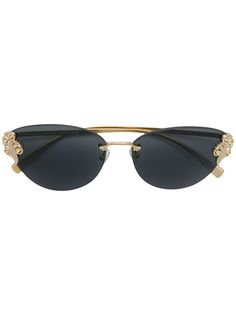 Versace Eyewear солнцезащитные очки Baroque в оправе "кошачий глаз"
