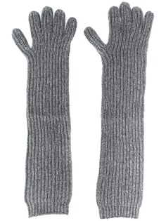 N.Peal длинные перчатки в рубчик