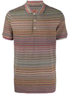 Missoni полосатая рубашка-поло с короткими рукавами