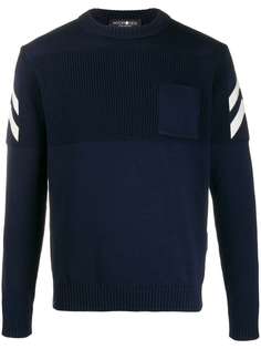 Hydrogen джемпер со вставками в рубчик