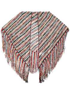 Missoni полосатый платок с бахромой