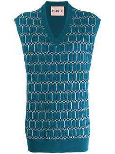 Plan C трикотажный жилет с узором