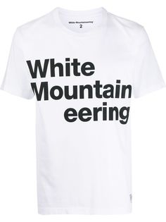 White Mountaineering футболка из джерси с логотипом