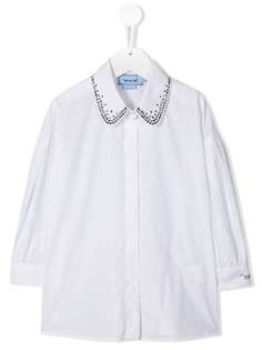 Mi Mi Sol рубашка с потайной застежкой на пуговицах и заклепками